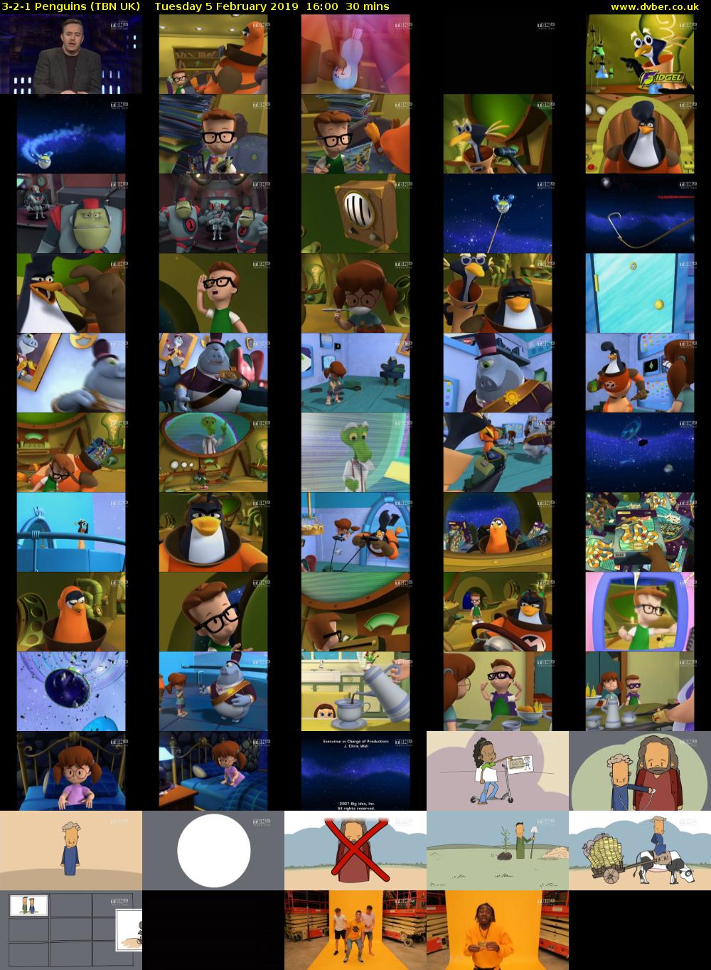 3-2-1 Penguins (TBN UK) Tuesday 5 February 2019 16:00 - 16:30