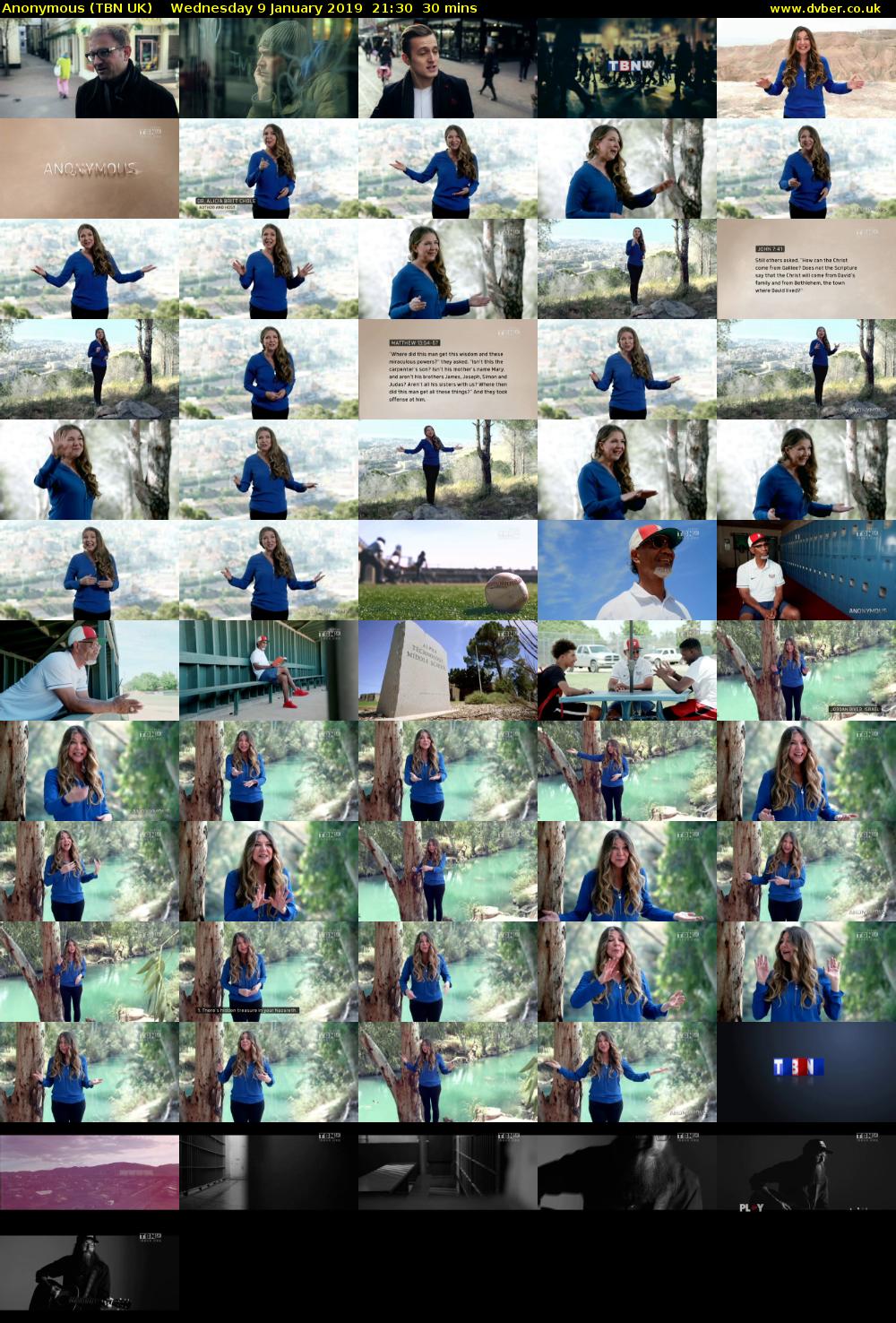 Anonymous (TBN UK) Wednesday 9 January 2019 21:30 - 22:00