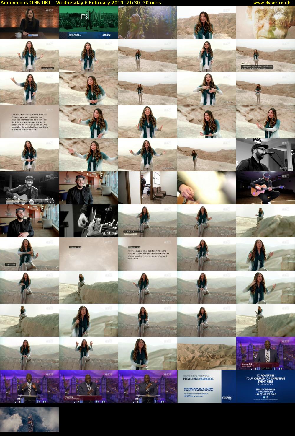 Anonymous (TBN UK) Wednesday 6 February 2019 21:30 - 22:00