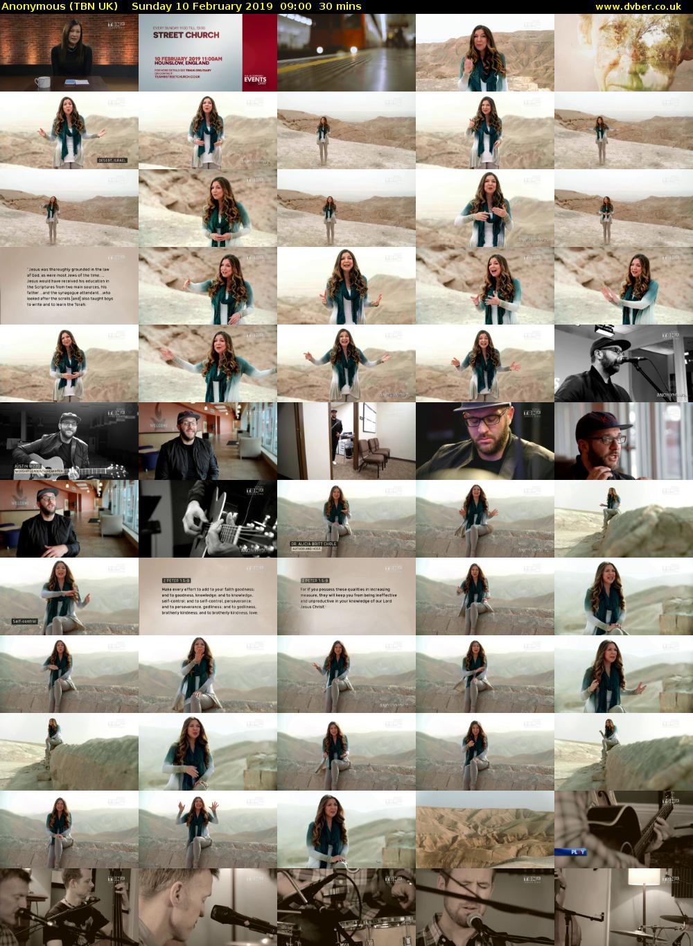 Anonymous (TBN UK) Sunday 10 February 2019 09:00 - 09:30