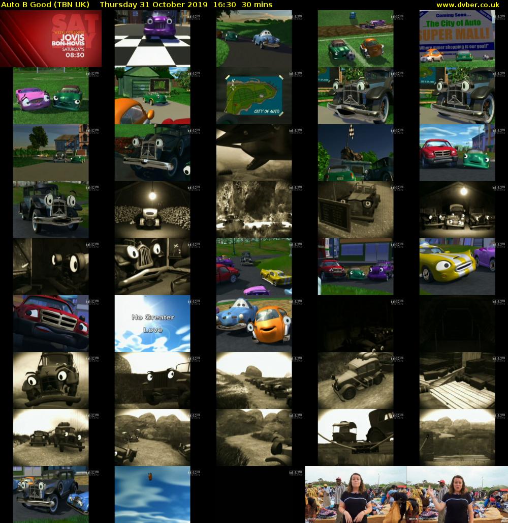 Auto B Good (TBN UK) Thursday 31 October 2019 16:30 - 17:00