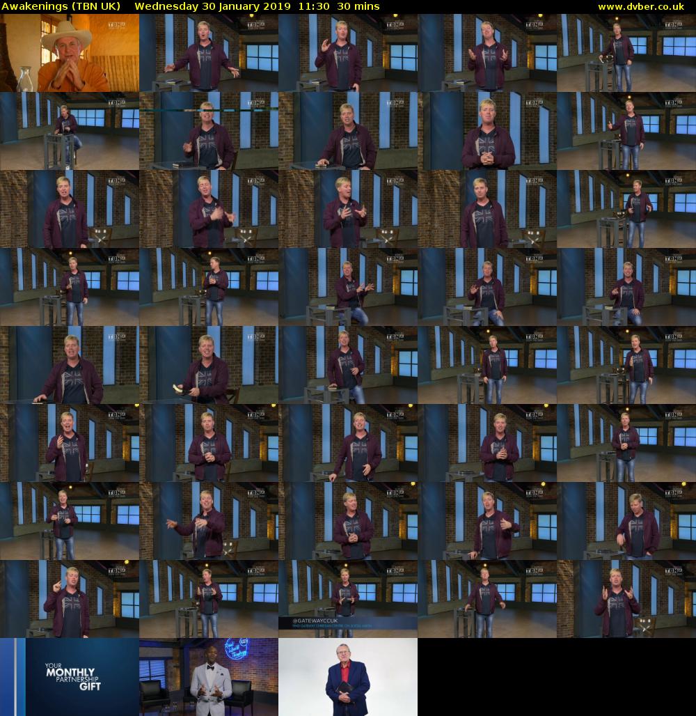 Awakenings (TBN UK) Wednesday 30 January 2019 11:30 - 12:00