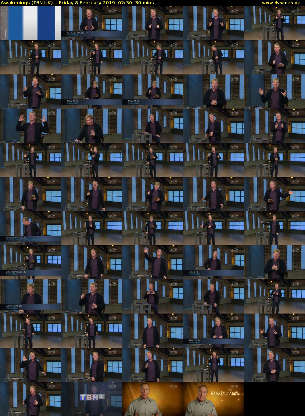 Awakenings (TBN UK) Friday 8 February 2019 02:30 - 03:00