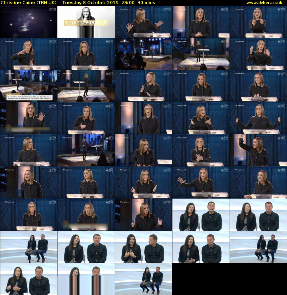 Christine Caine (TBN UK) Tuesday 8 October 2019 23:00 - 23:30