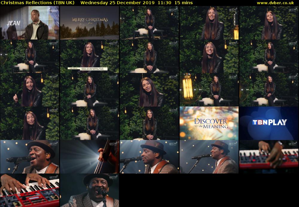 Christmas Reflections (TBN UK) Wednesday 25 December 2019 11:30 - 11:45