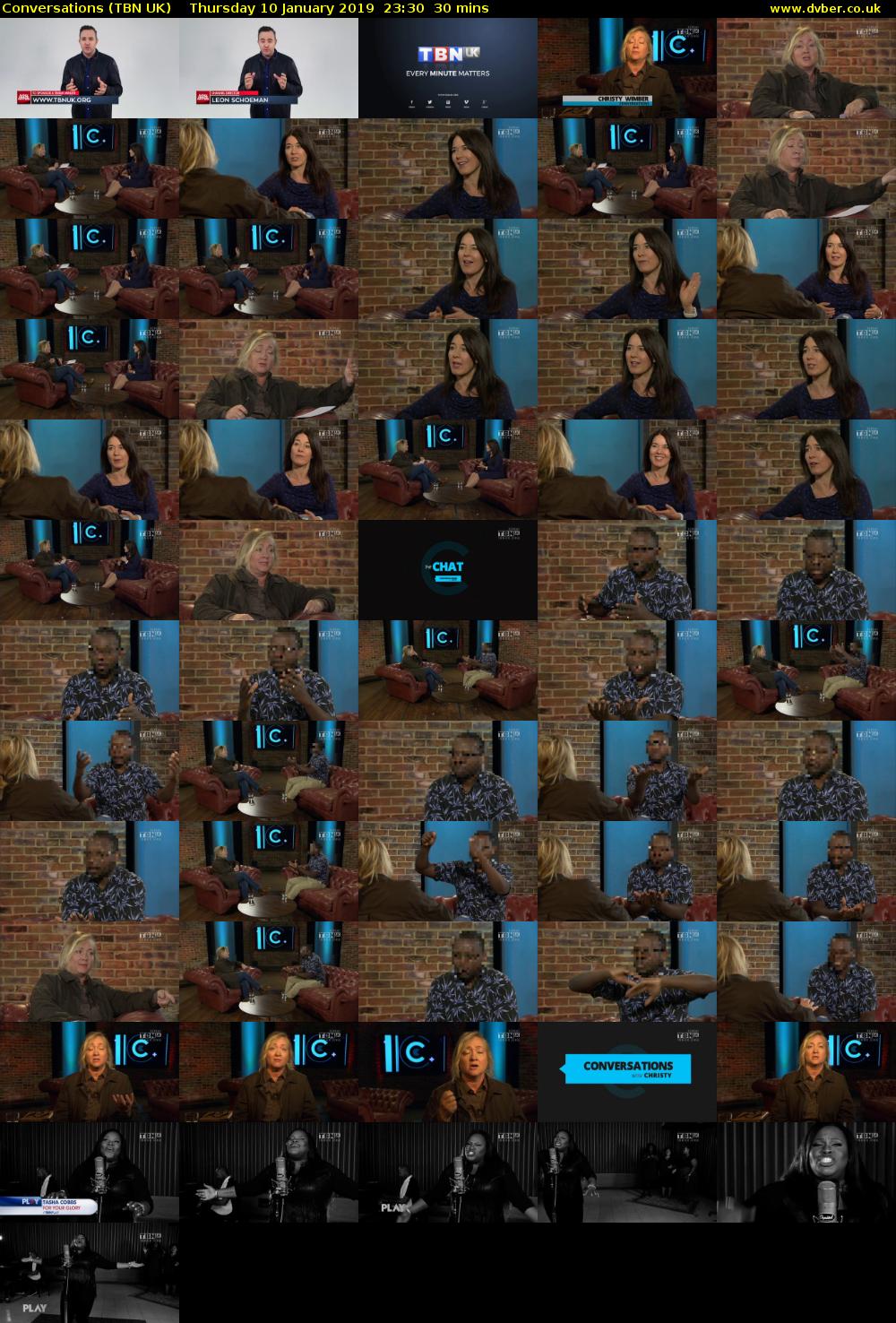 Conversations (TBN UK) Thursday 10 January 2019 23:30 - 00:00