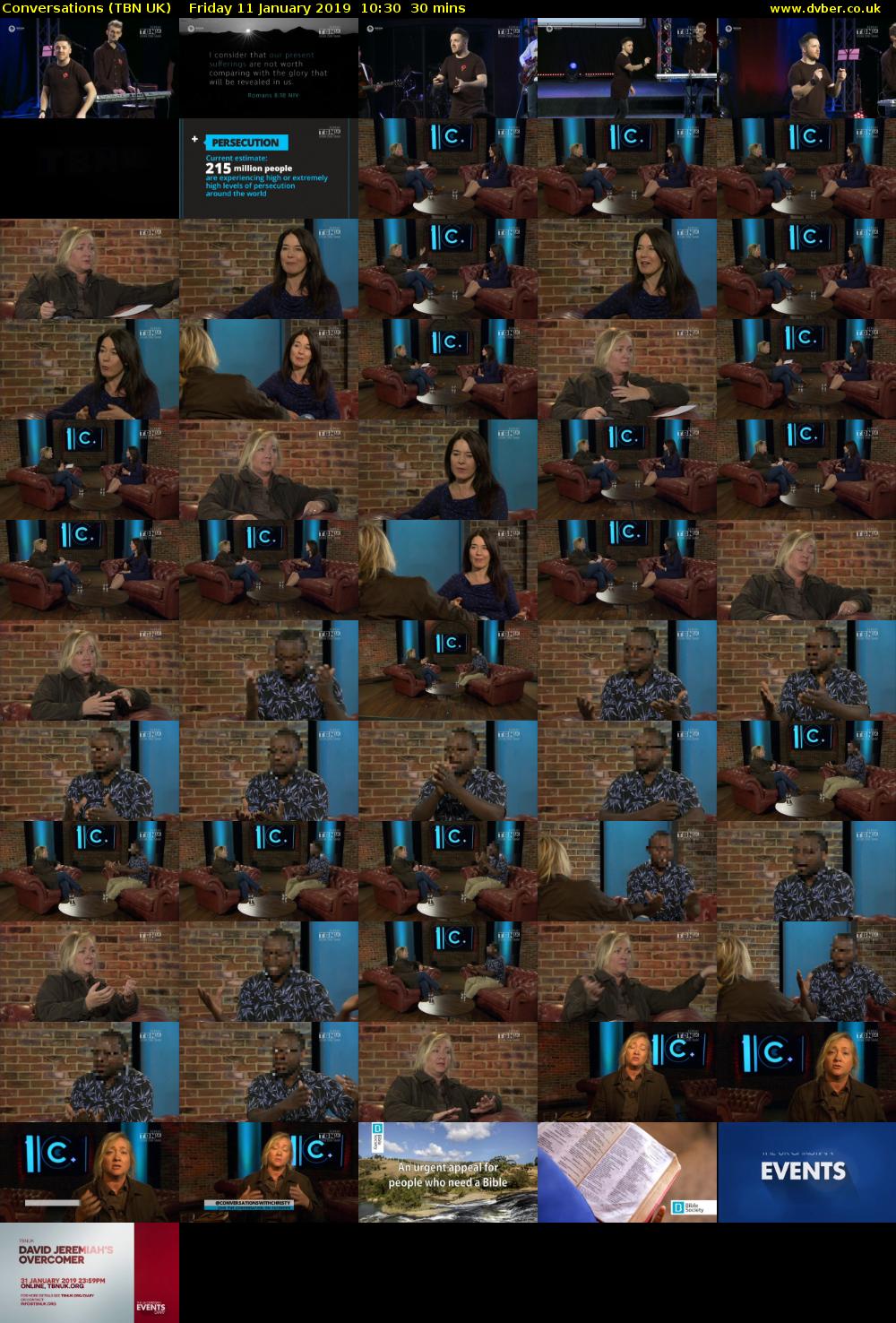 Conversations (TBN UK) Friday 11 January 2019 10:30 - 11:00