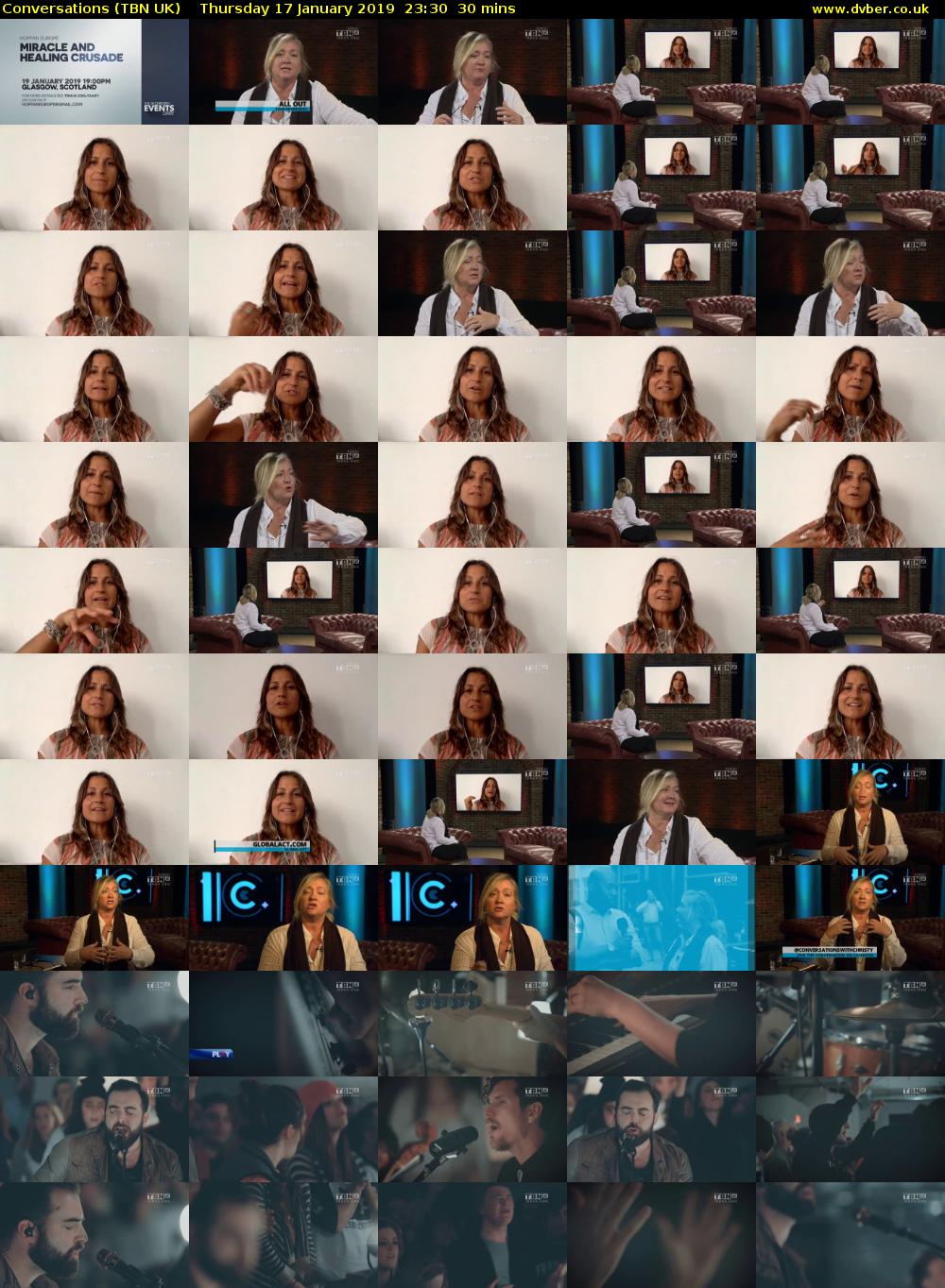 Conversations (TBN UK) Thursday 17 January 2019 23:30 - 00:00