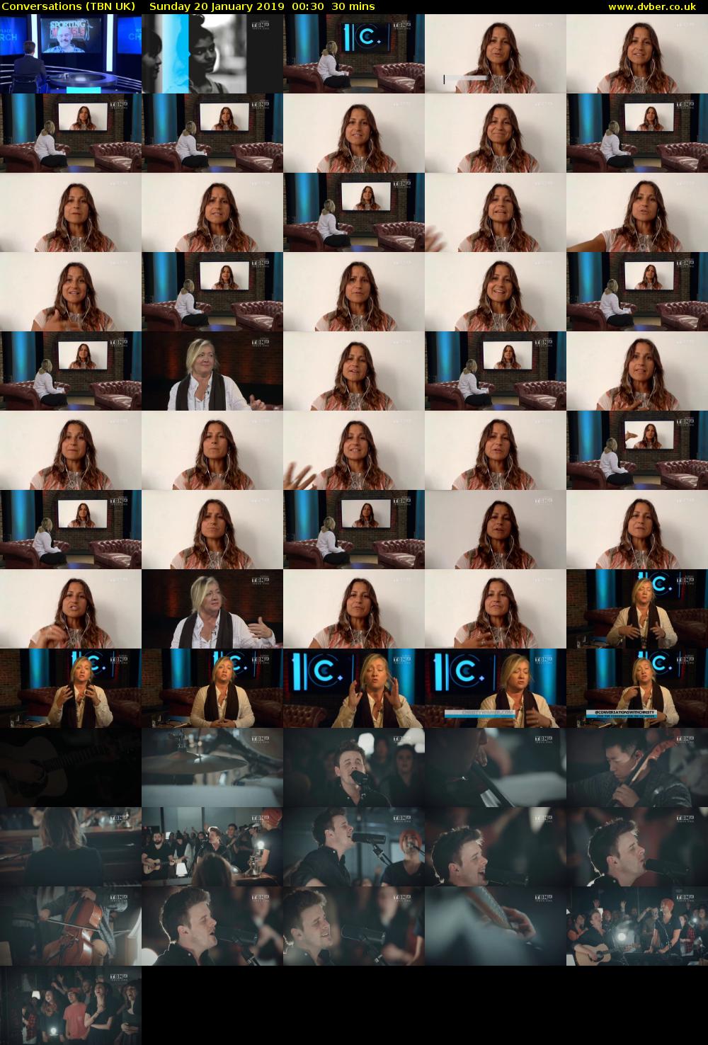 Conversations (TBN UK) Sunday 20 January 2019 00:30 - 01:00