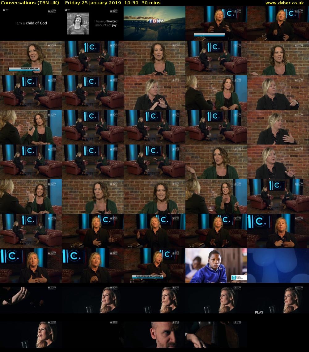 Conversations (TBN UK) Friday 25 January 2019 10:30 - 11:00