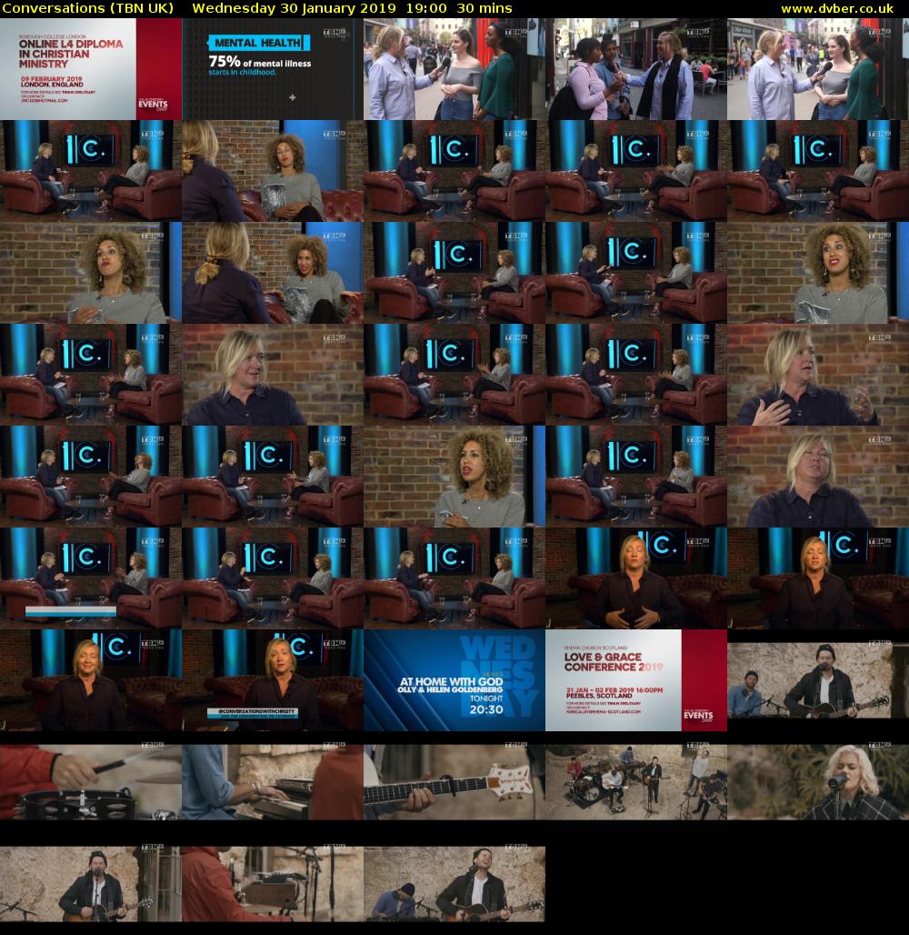 Conversations (TBN UK) Wednesday 30 January 2019 19:00 - 19:30