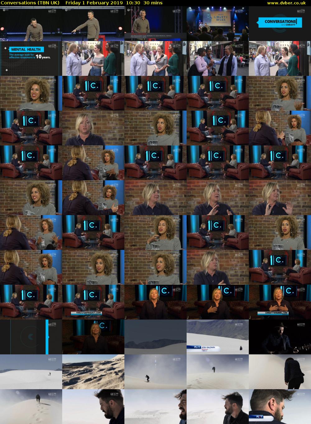 Conversations (TBN UK) Friday 1 February 2019 10:30 - 11:00