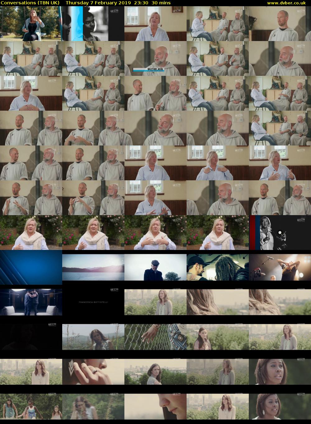 Conversations (TBN UK) Thursday 7 February 2019 23:30 - 00:00