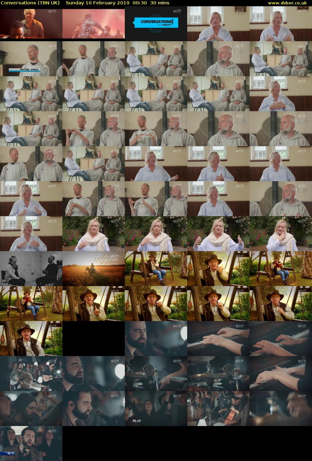 Conversations (TBN UK) Sunday 10 February 2019 00:30 - 01:00