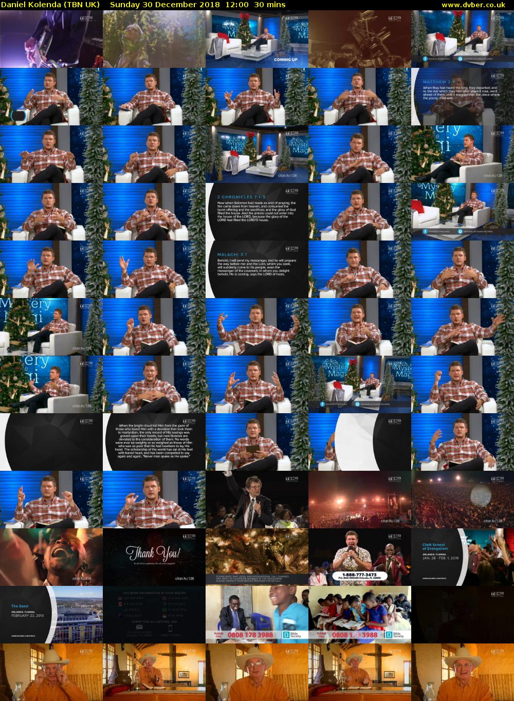 Daniel Kolenda (TBN UK) Sunday 30 December 2018 12:00 - 12:30