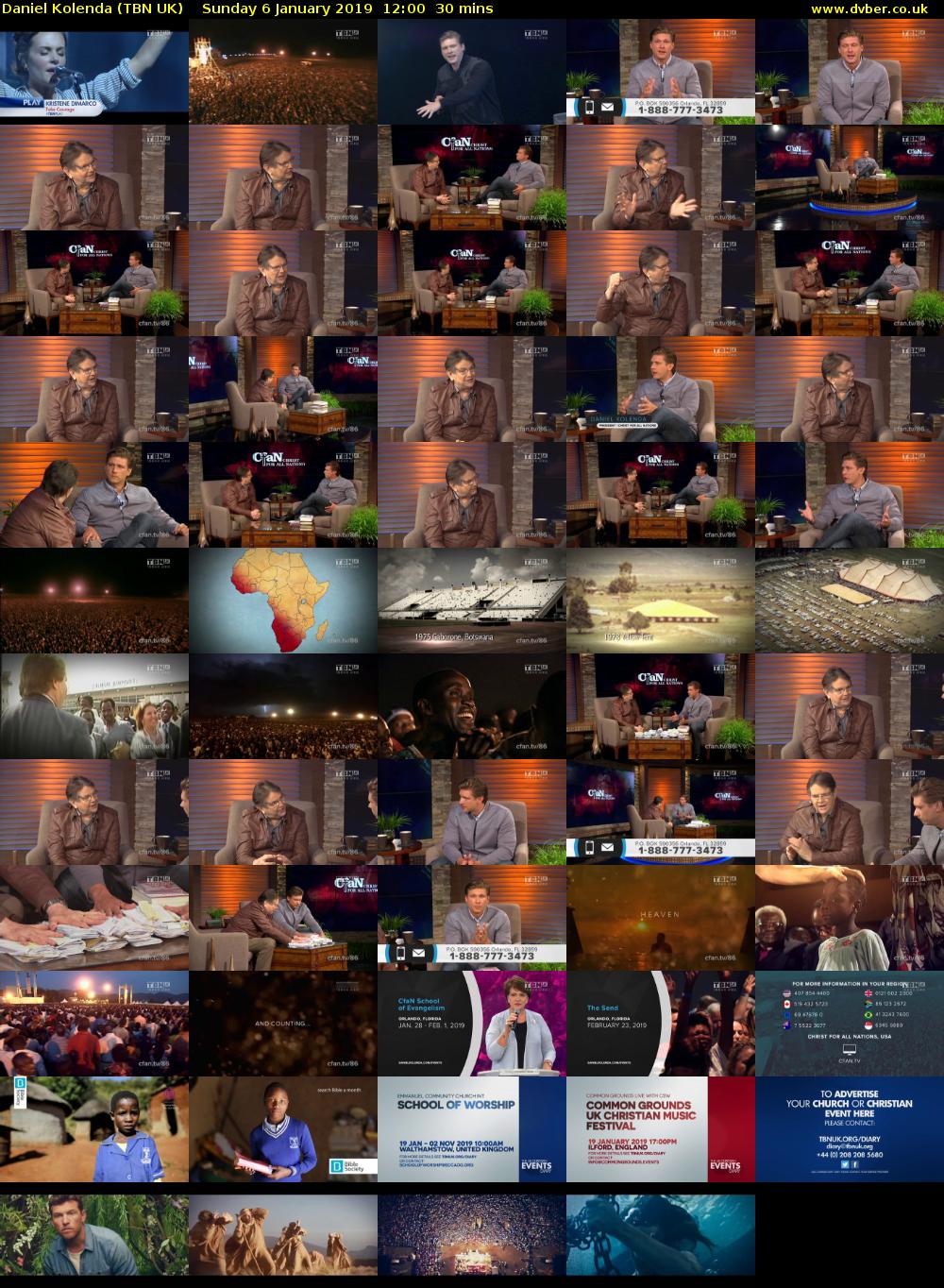 Daniel Kolenda (TBN UK) Sunday 6 January 2019 12:00 - 12:30