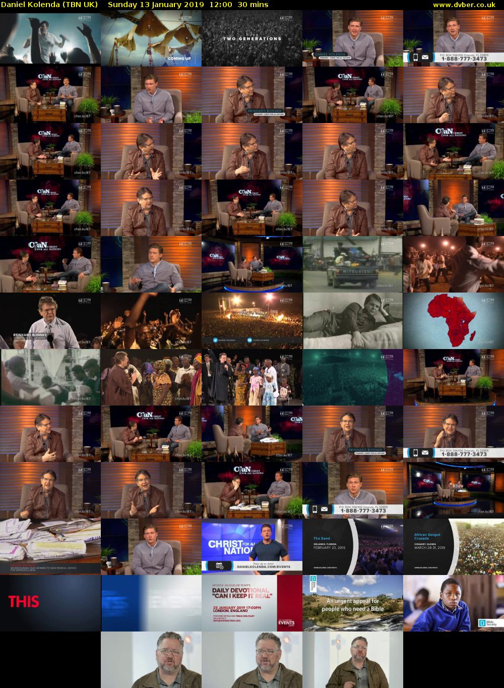 Daniel Kolenda (TBN UK) Sunday 13 January 2019 12:00 - 12:30