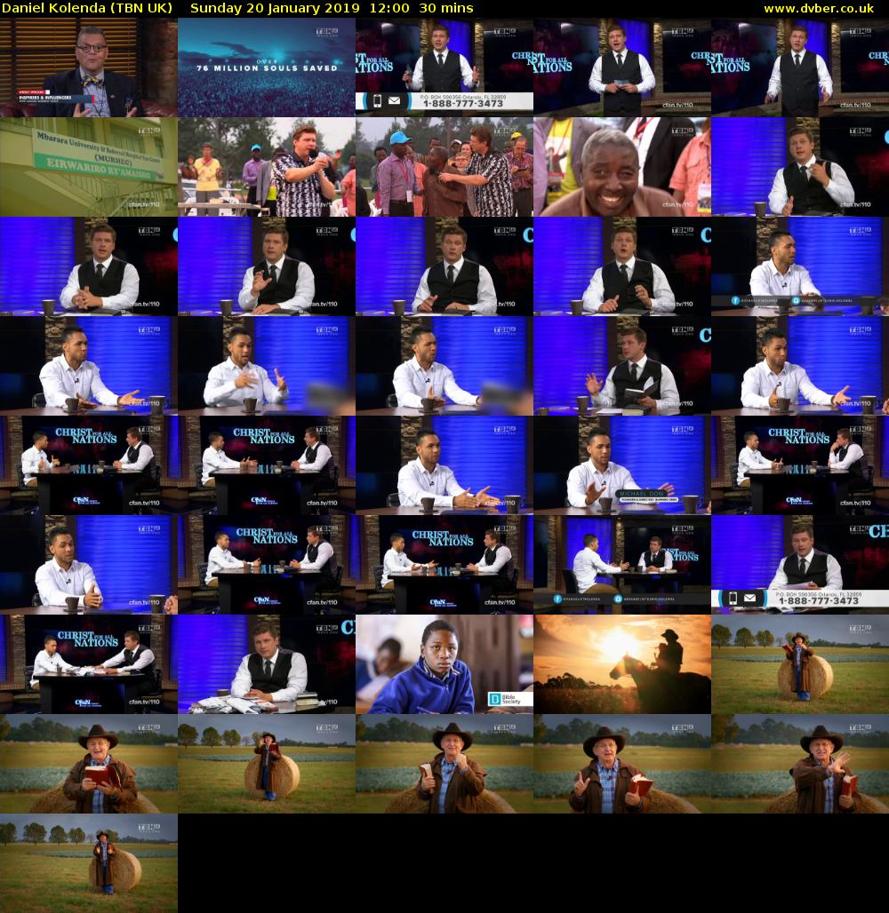Daniel Kolenda (TBN UK) Sunday 20 January 2019 12:00 - 12:30