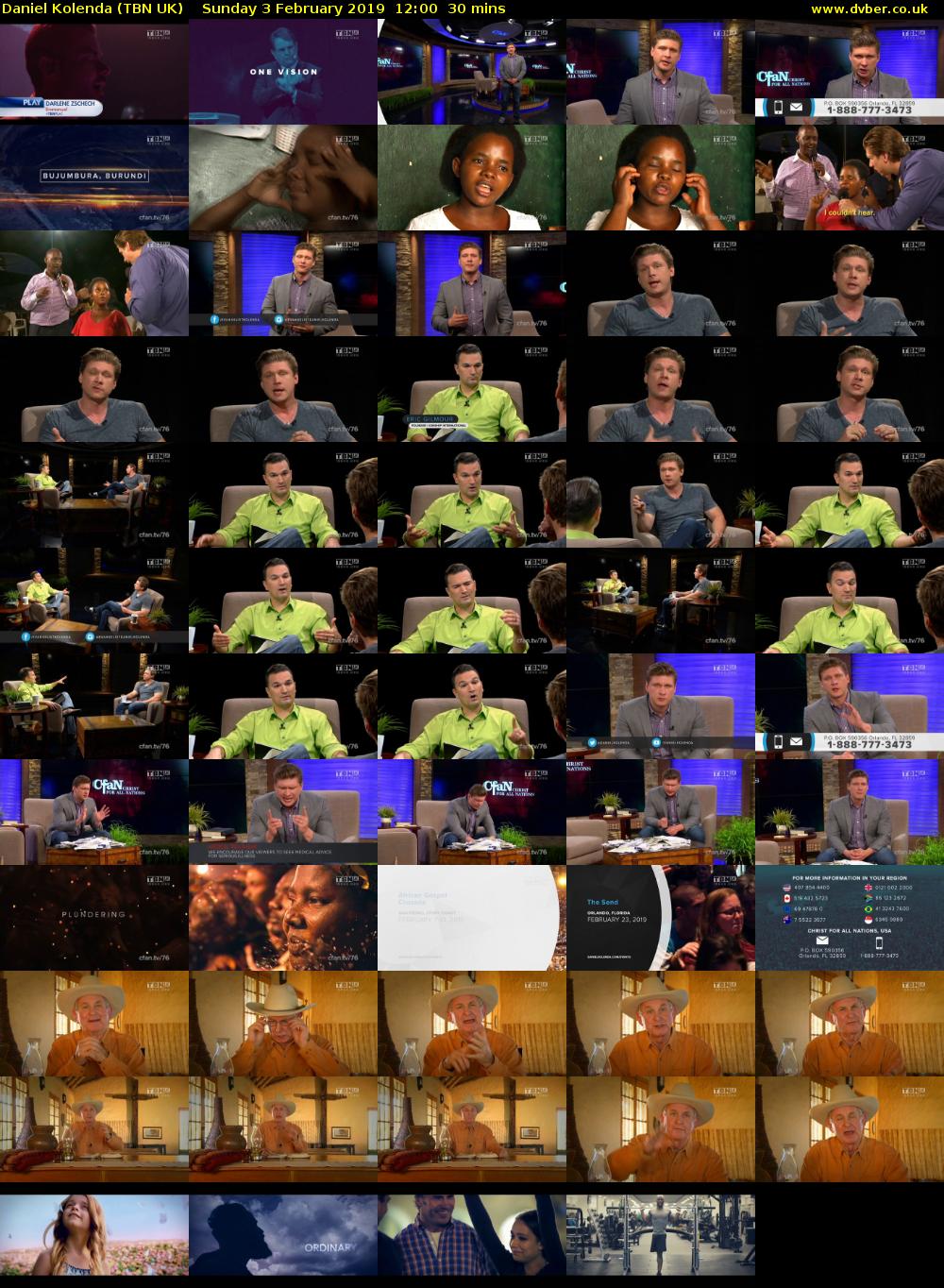 Daniel Kolenda (TBN UK) Sunday 3 February 2019 12:00 - 12:30