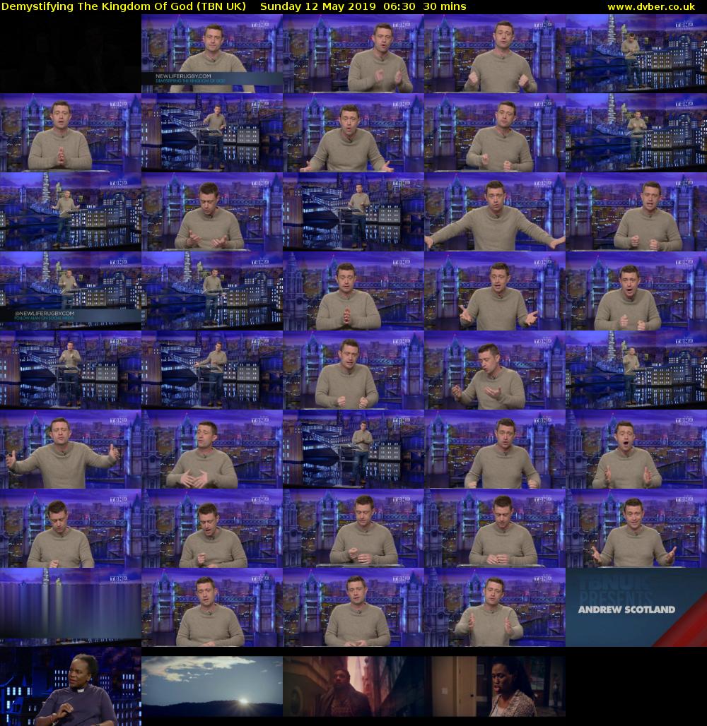 Demystifying The Kingdom Of God (TBN UK) Sunday 12 May 2019 06:30 - 07:00