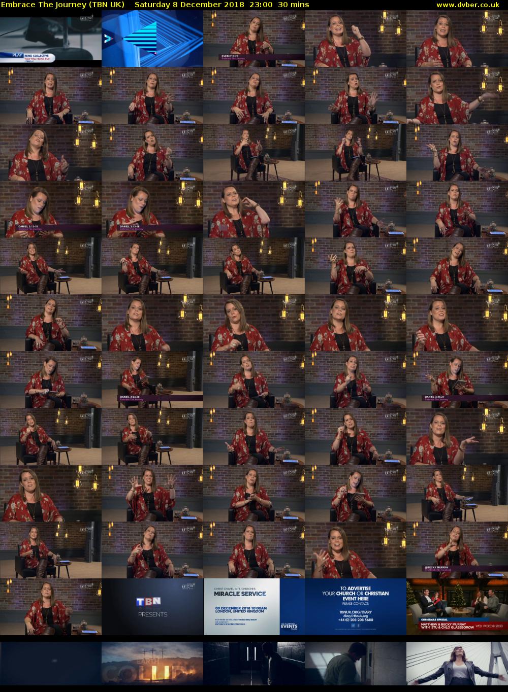 Embrace The Journey (TBN UK) Saturday 8 December 2018 23:00 - 23:30