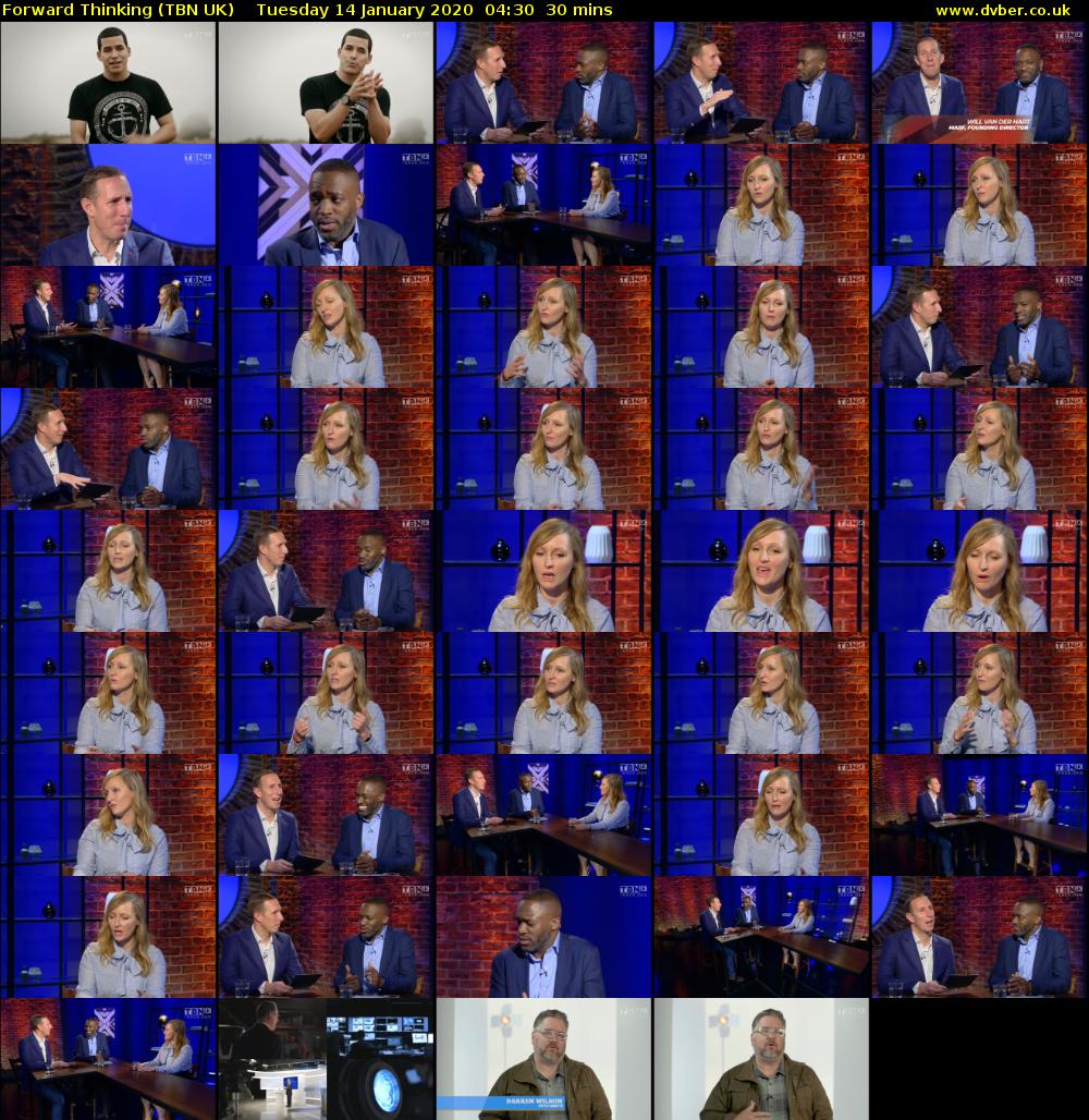 Forward Thinking (TBN UK) Tuesday 14 January 2020 04:30 - 05:00