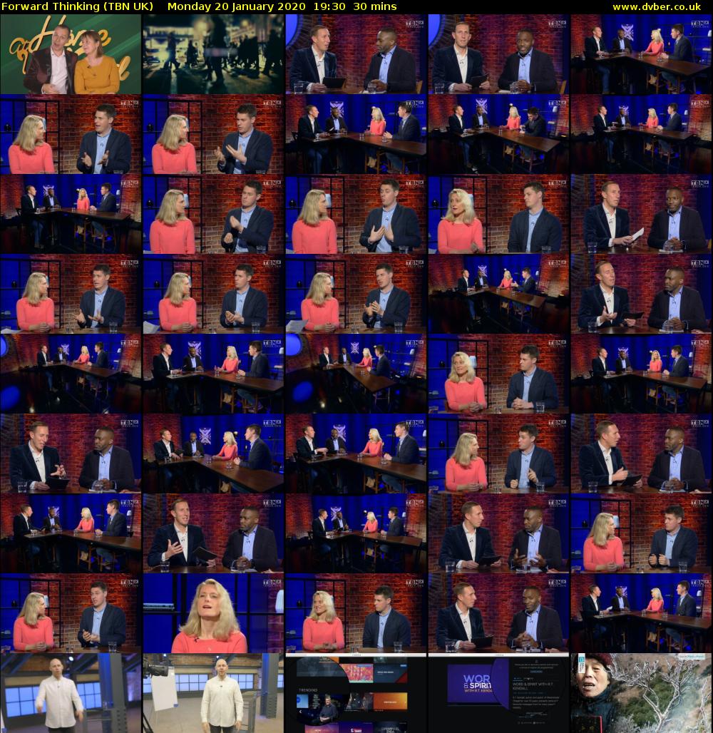 Forward Thinking (TBN UK) Monday 20 January 2020 19:30 - 20:00