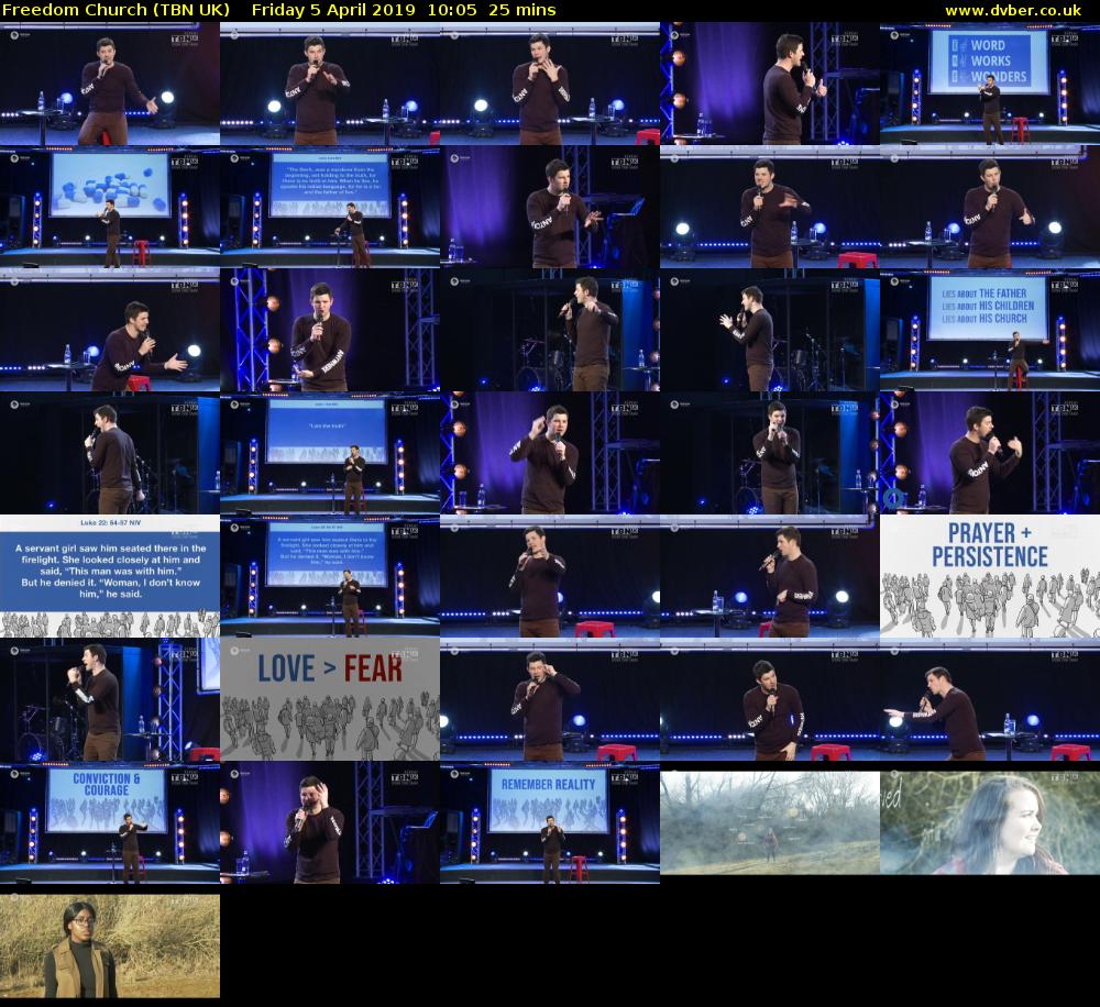 Freedom Church (TBN UK) Friday 5 April 2019 10:05 - 10:30