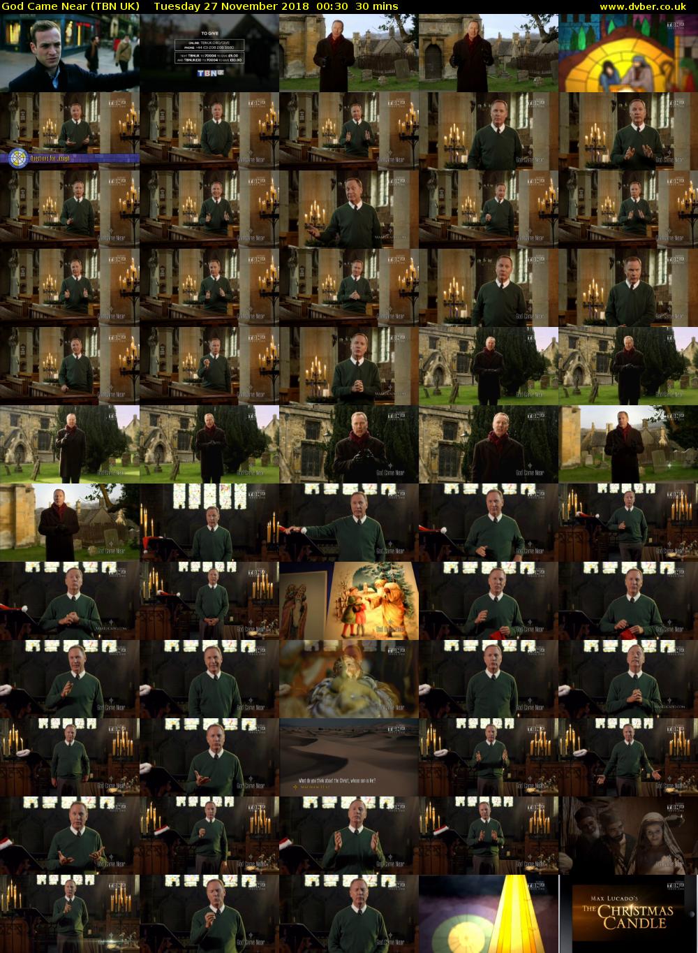 God Came Near (TBN UK) Tuesday 27 November 2018 00:30 - 01:00