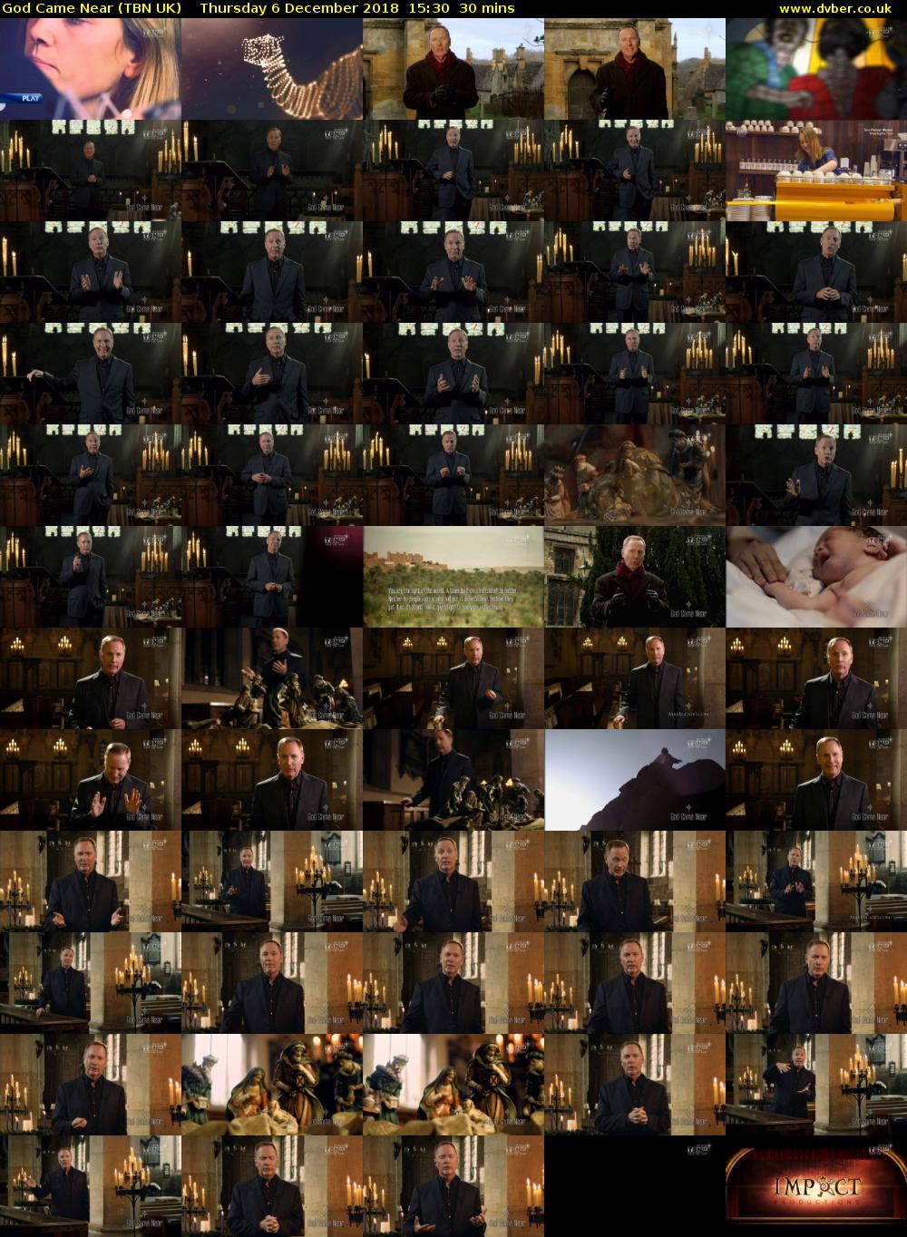 God Came Near (TBN UK) Thursday 6 December 2018 15:30 - 16:00