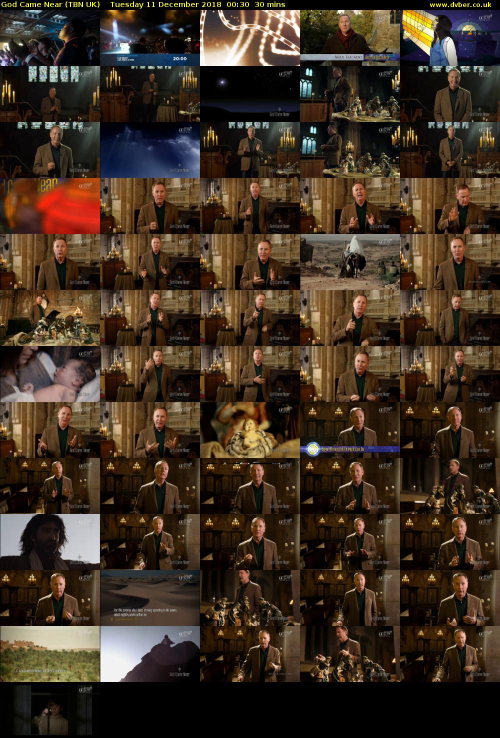 God Came Near (TBN UK) Tuesday 11 December 2018 00:30 - 01:00