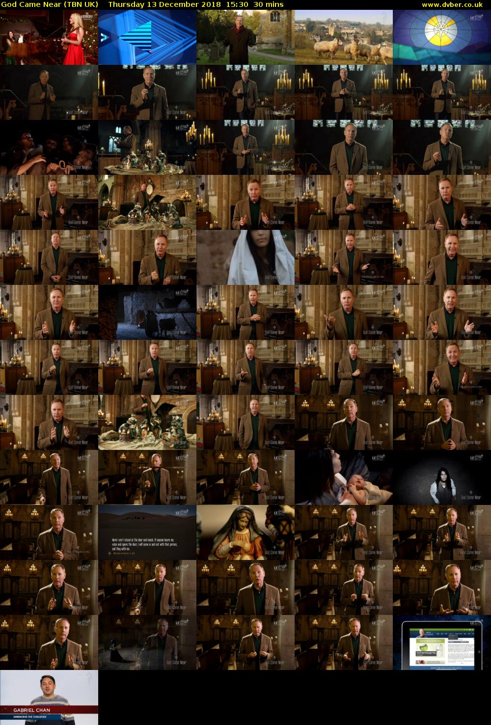 God Came Near (TBN UK) Thursday 13 December 2018 15:30 - 16:00