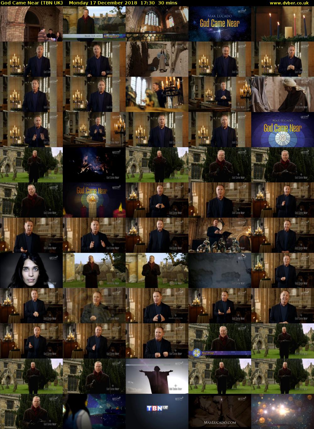 God Came Near (TBN UK) Monday 17 December 2018 17:30 - 18:00
