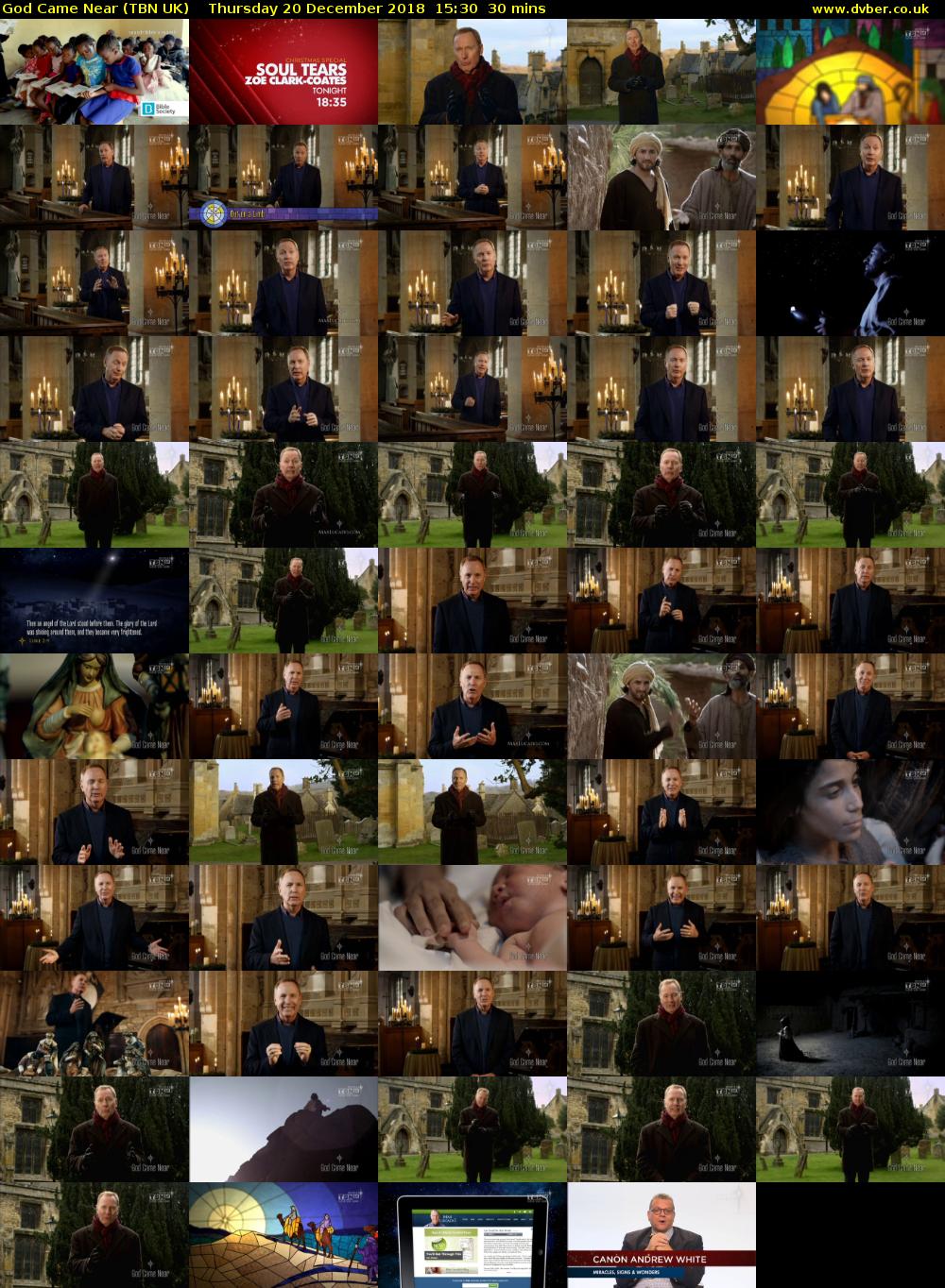 God Came Near (TBN UK) Thursday 20 December 2018 15:30 - 16:00