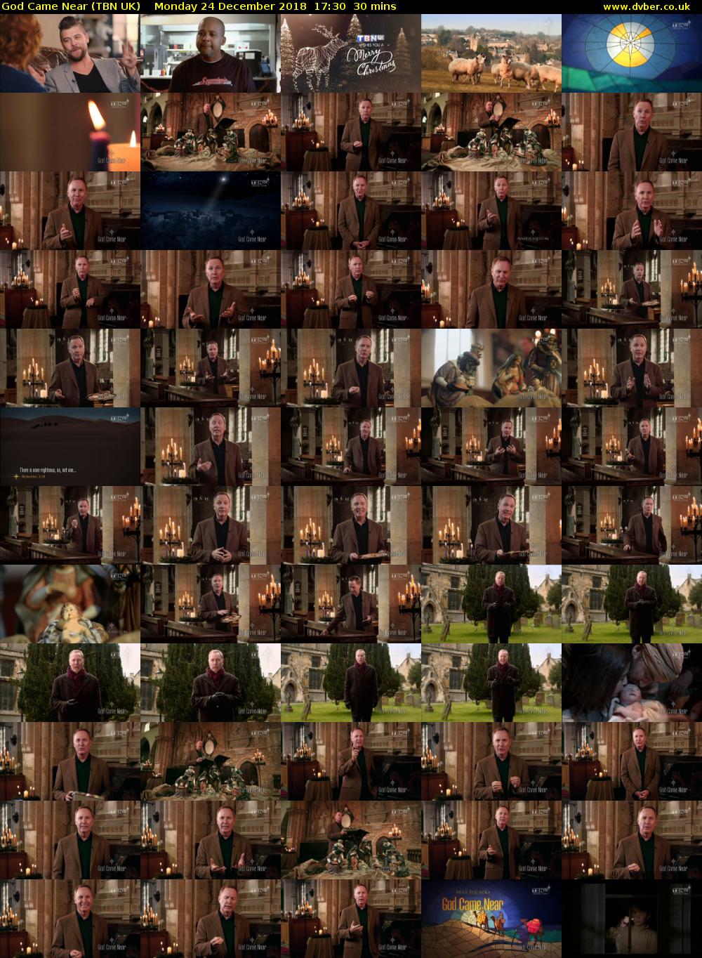 God Came Near (TBN UK) Monday 24 December 2018 17:30 - 18:00