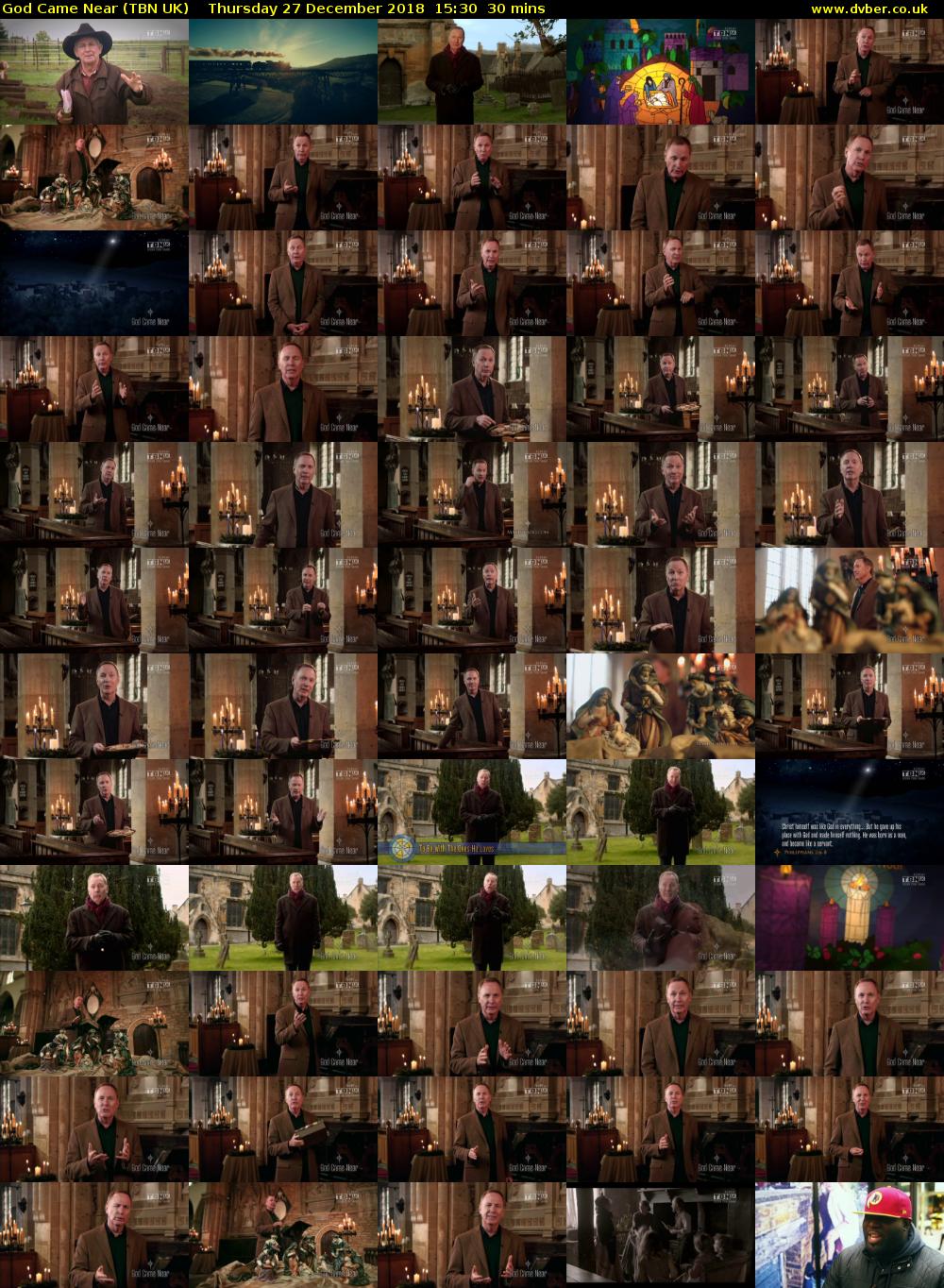 God Came Near (TBN UK) Thursday 27 December 2018 15:30 - 16:00