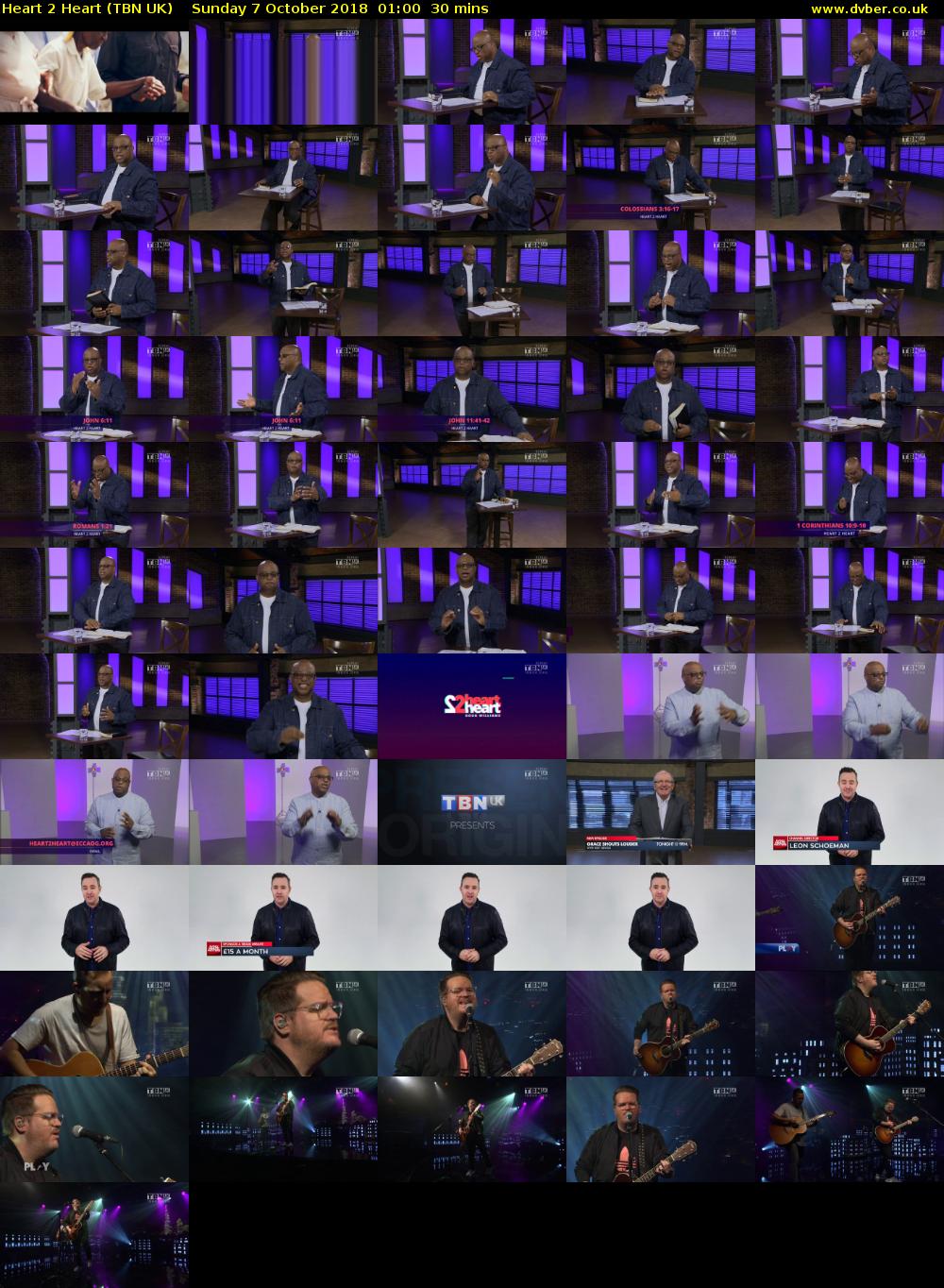 Heart 2 Heart (TBN UK) Sunday 7 October 2018 01:00 - 01:30