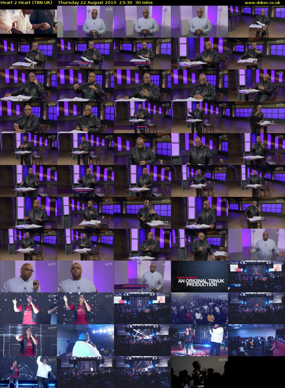 Heart 2 Heart (TBN UK) Thursday 22 August 2019 23:30 - 00:00