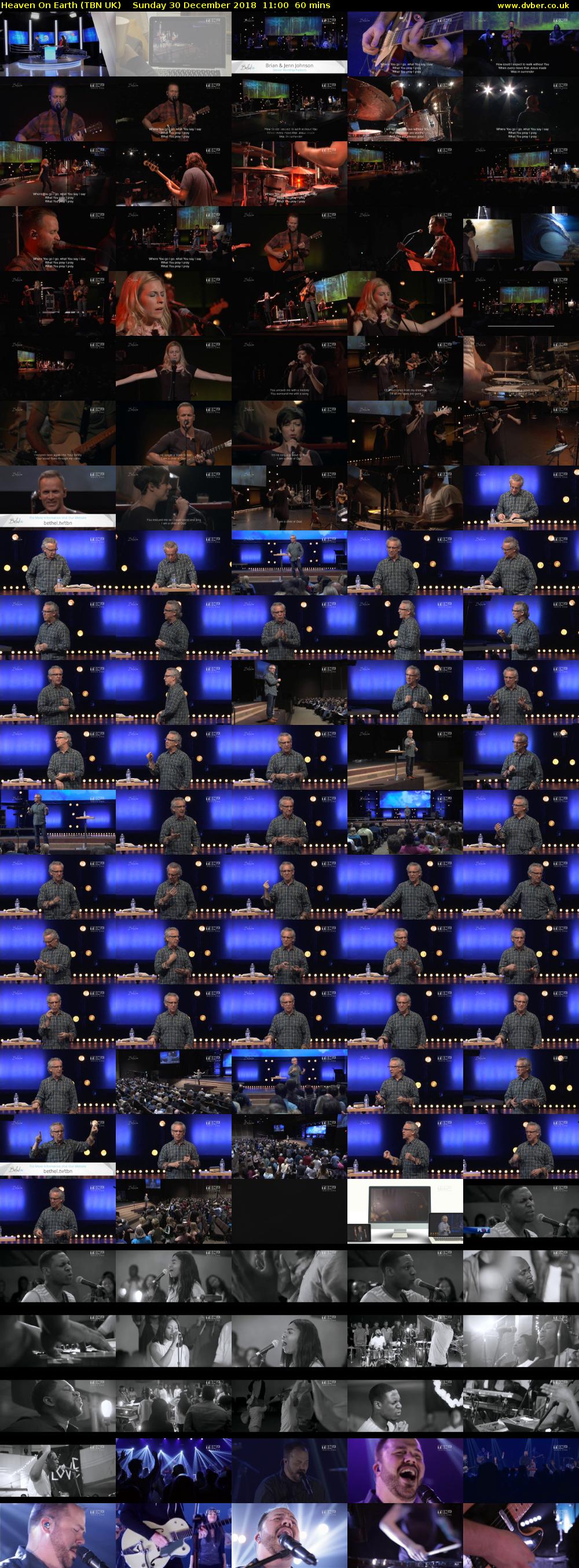 Heaven On Earth (TBN UK) Sunday 30 December 2018 11:00 - 12:00