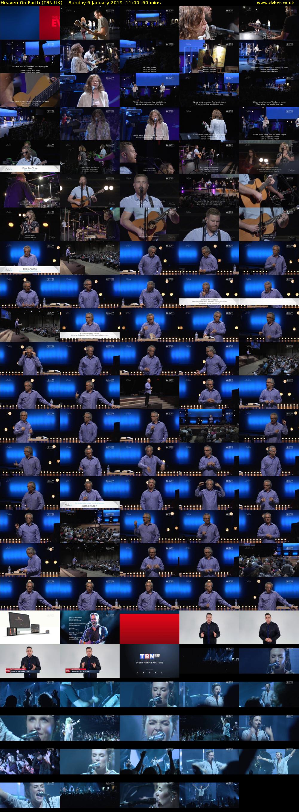 Heaven On Earth (TBN UK) Sunday 6 January 2019 11:00 - 12:00