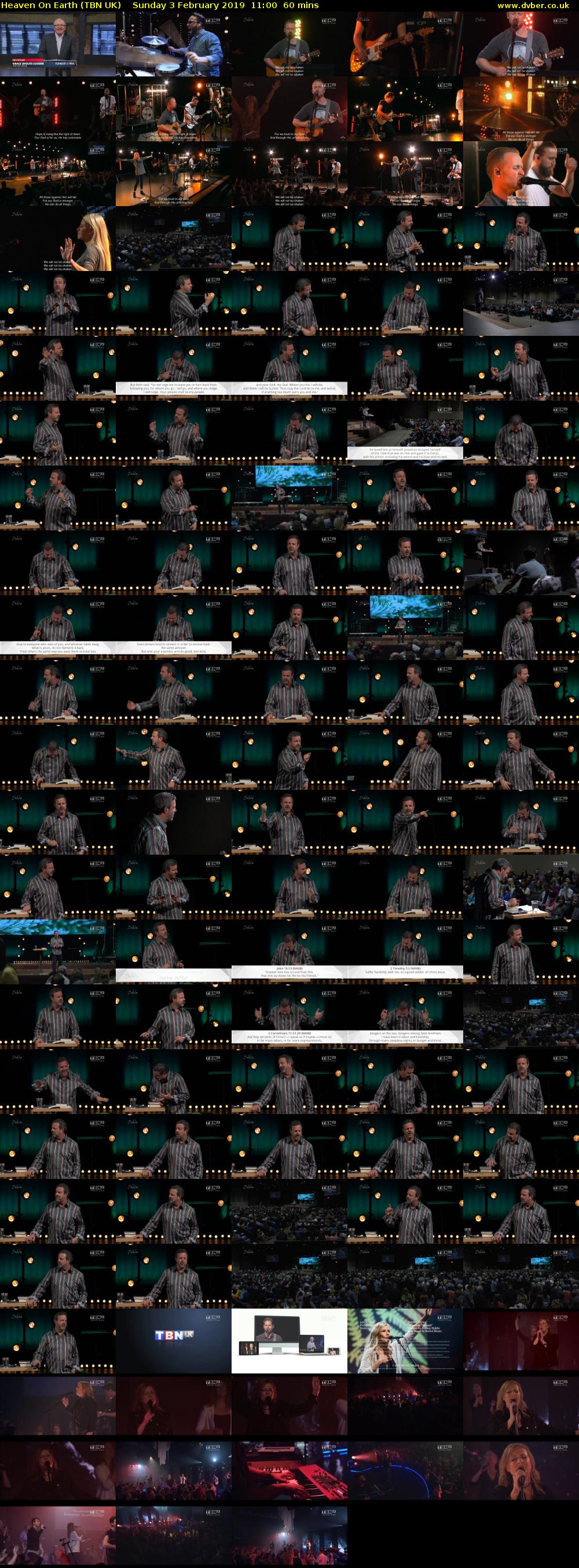 Heaven On Earth (TBN UK) Sunday 3 February 2019 11:00 - 12:00