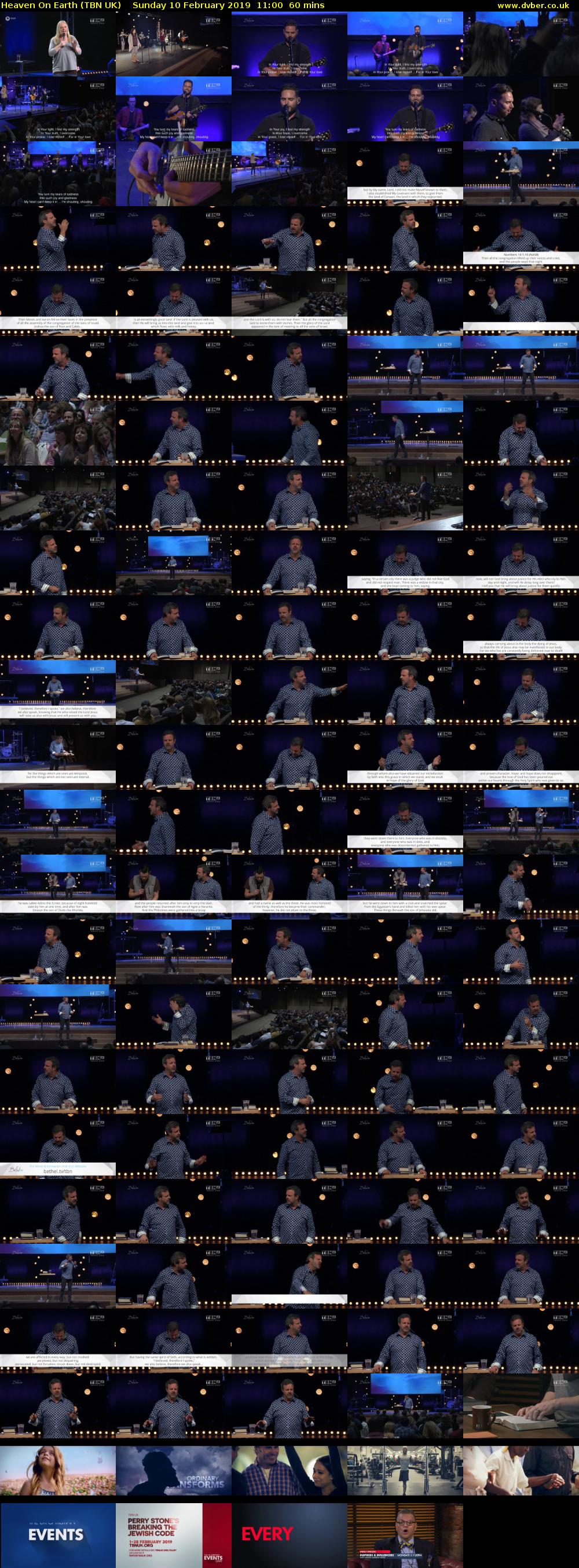 Heaven On Earth (TBN UK) Sunday 10 February 2019 11:00 - 12:00