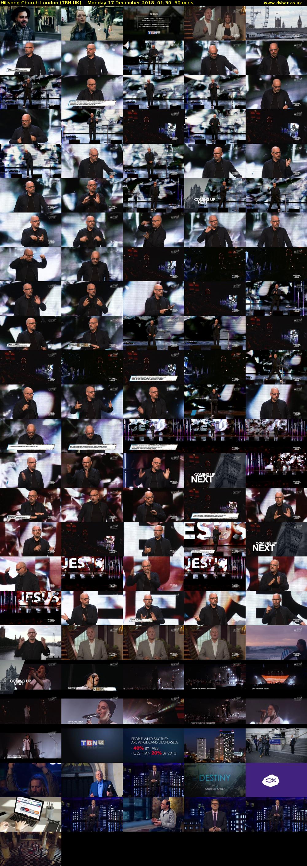 Hillsong Church London (TBN UK) Monday 17 December 2018 01:30 - 02:30