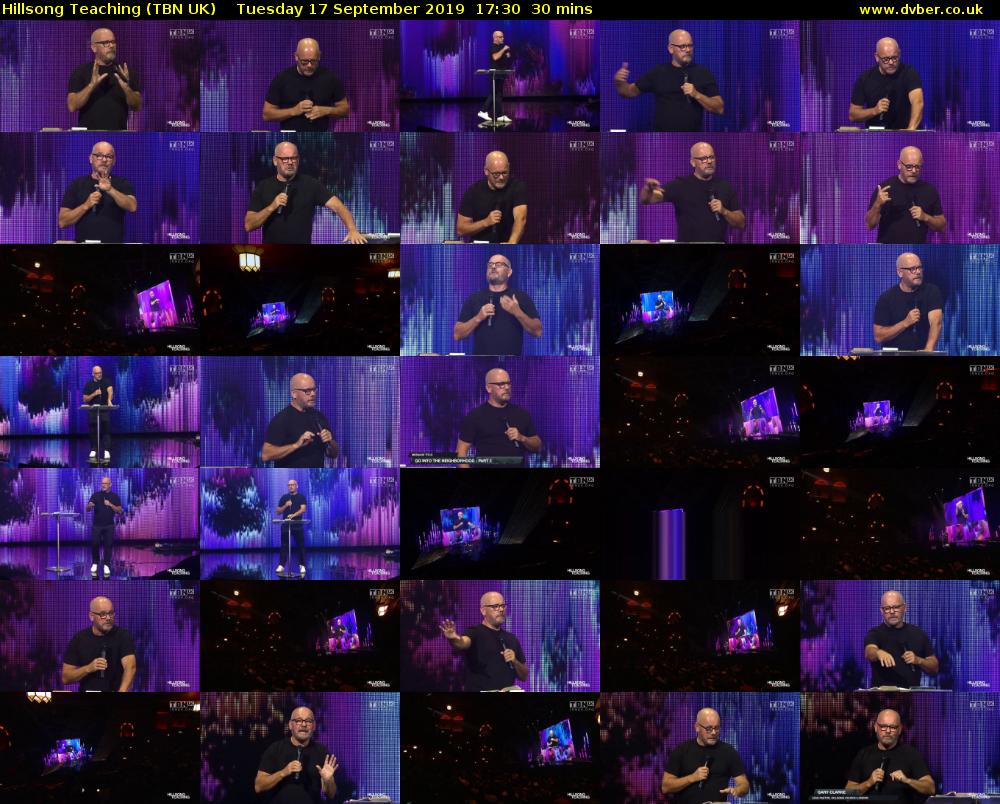 Hillsong Teaching (TBN UK) Tuesday 17 September 2019 17:30 - 18:00