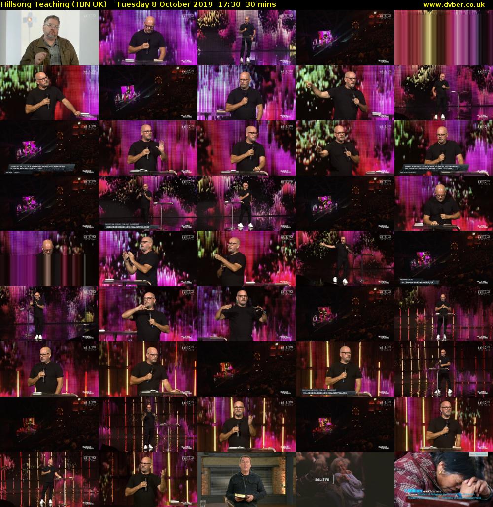 Hillsong Teaching (TBN UK) Tuesday 8 October 2019 17:30 - 18:00