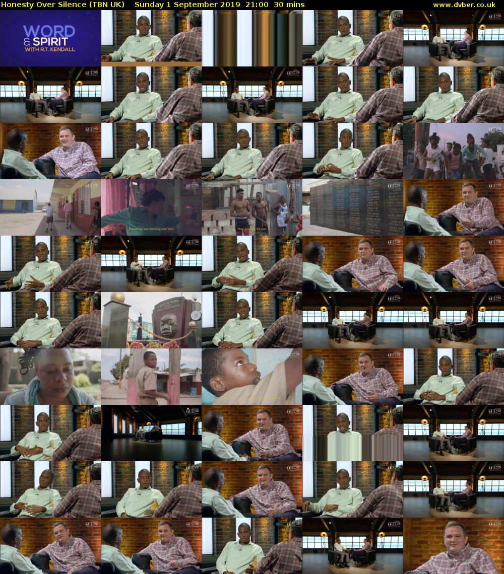 Honesty Over Silence (TBN UK) Sunday 1 September 2019 21:00 - 21:30