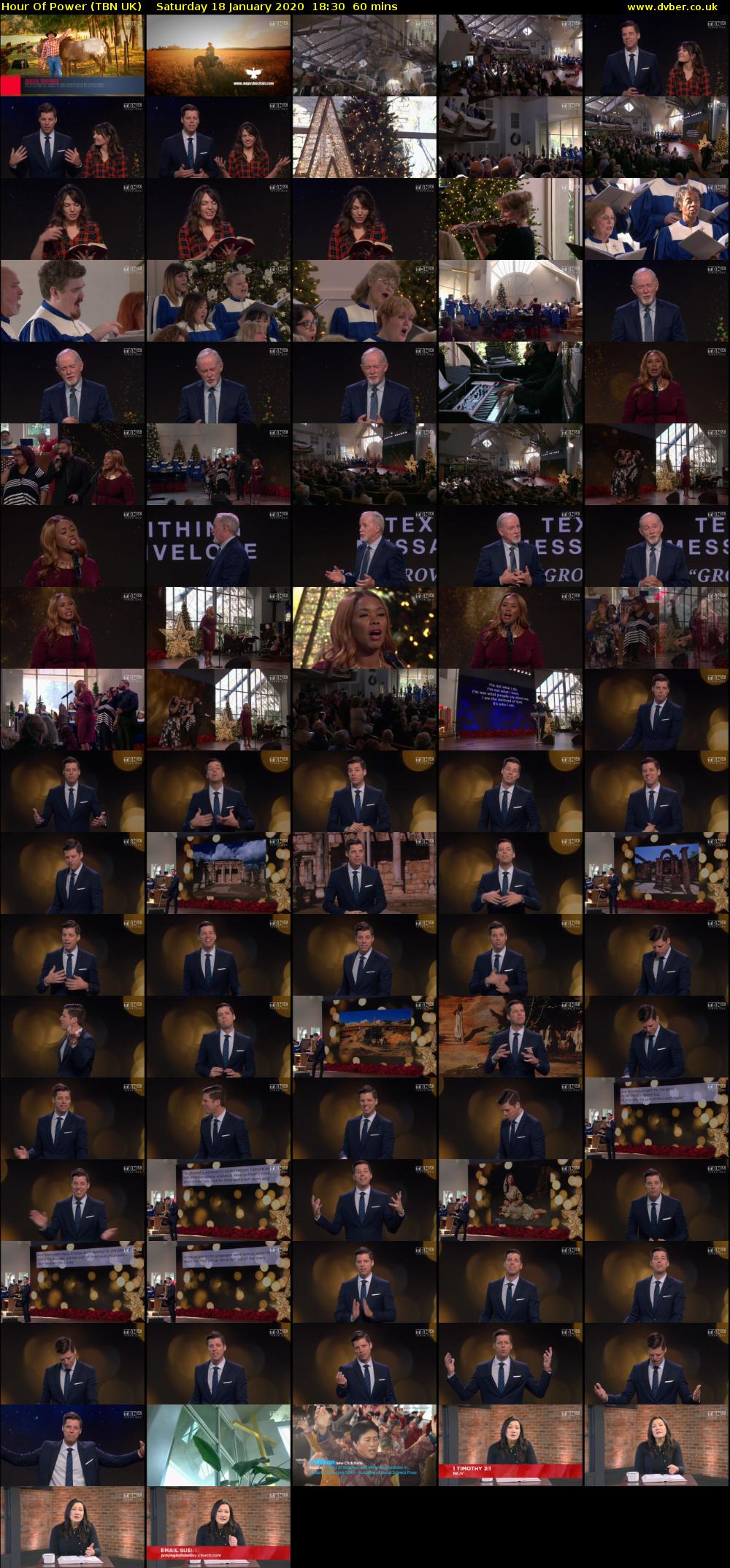 Hour Of Power (TBN UK) Saturday 18 January 2020 18:30 - 19:30