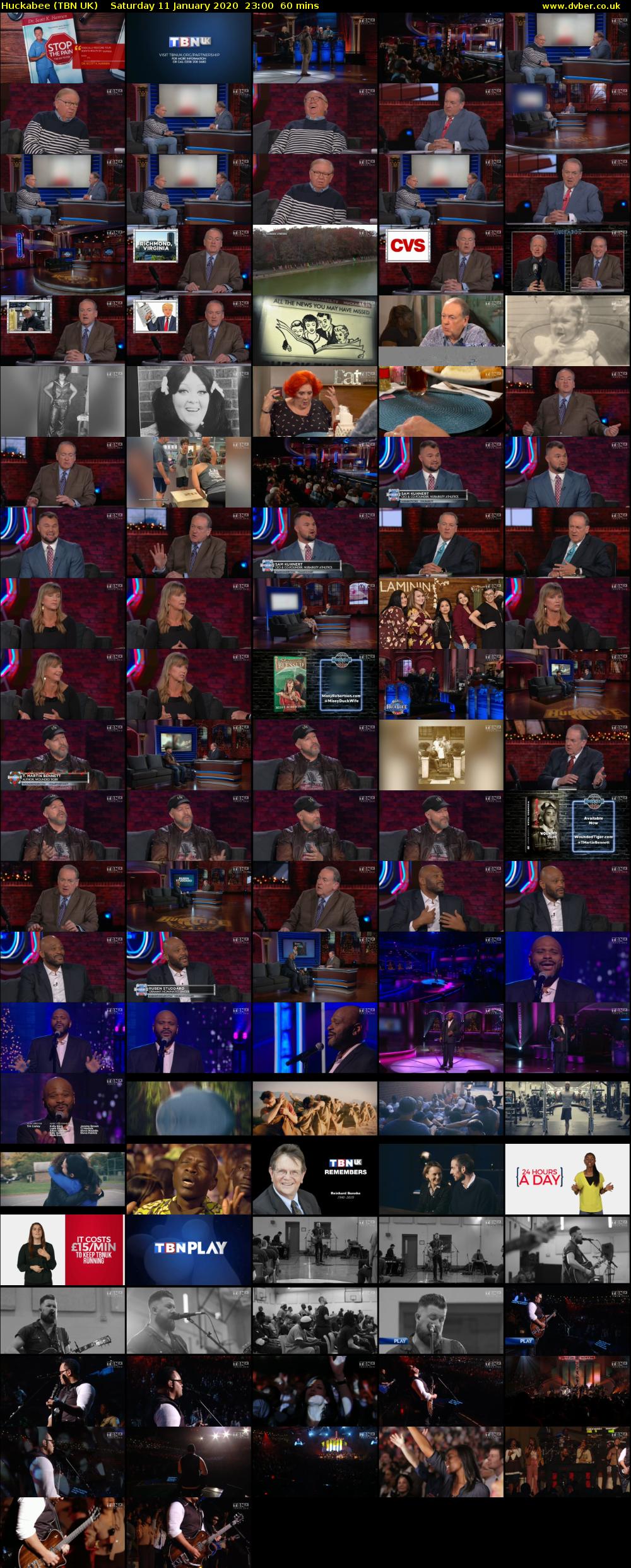 Huckabee (TBN UK) Saturday 11 January 2020 23:00 - 00:00