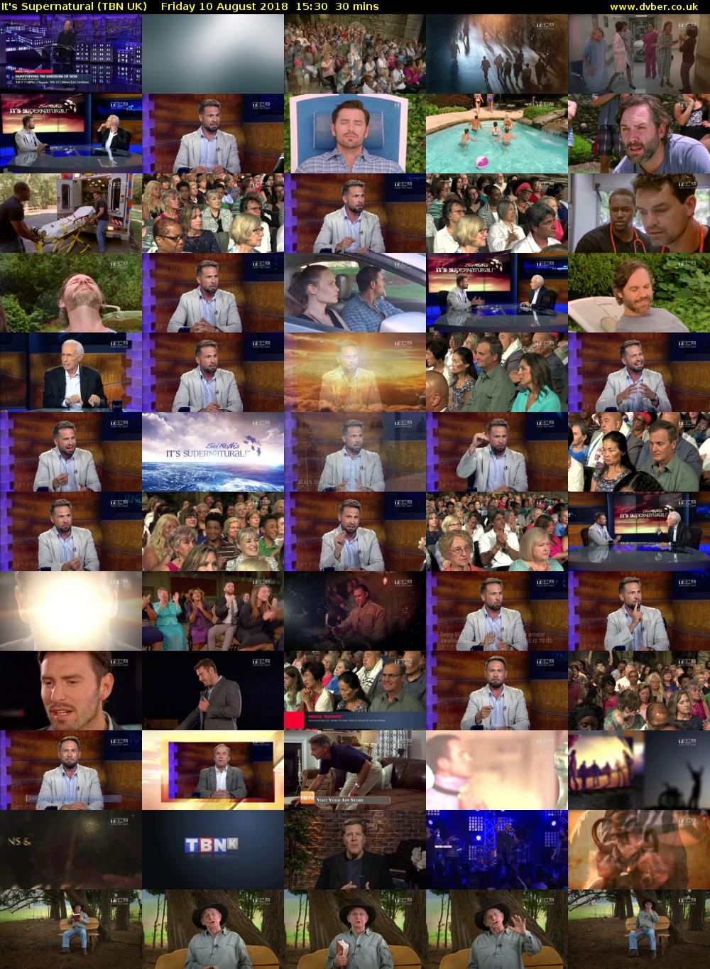 It's Supernatural (TBN UK) Friday 10 August 2018 15:30 - 16:00