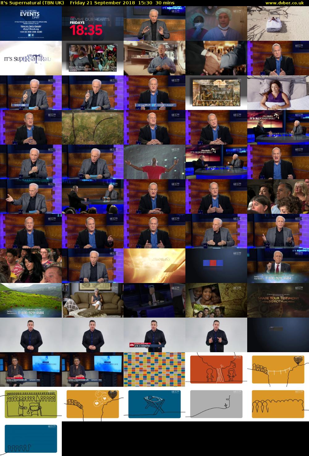 It's Supernatural (TBN UK) Friday 21 September 2018 15:30 - 16:00